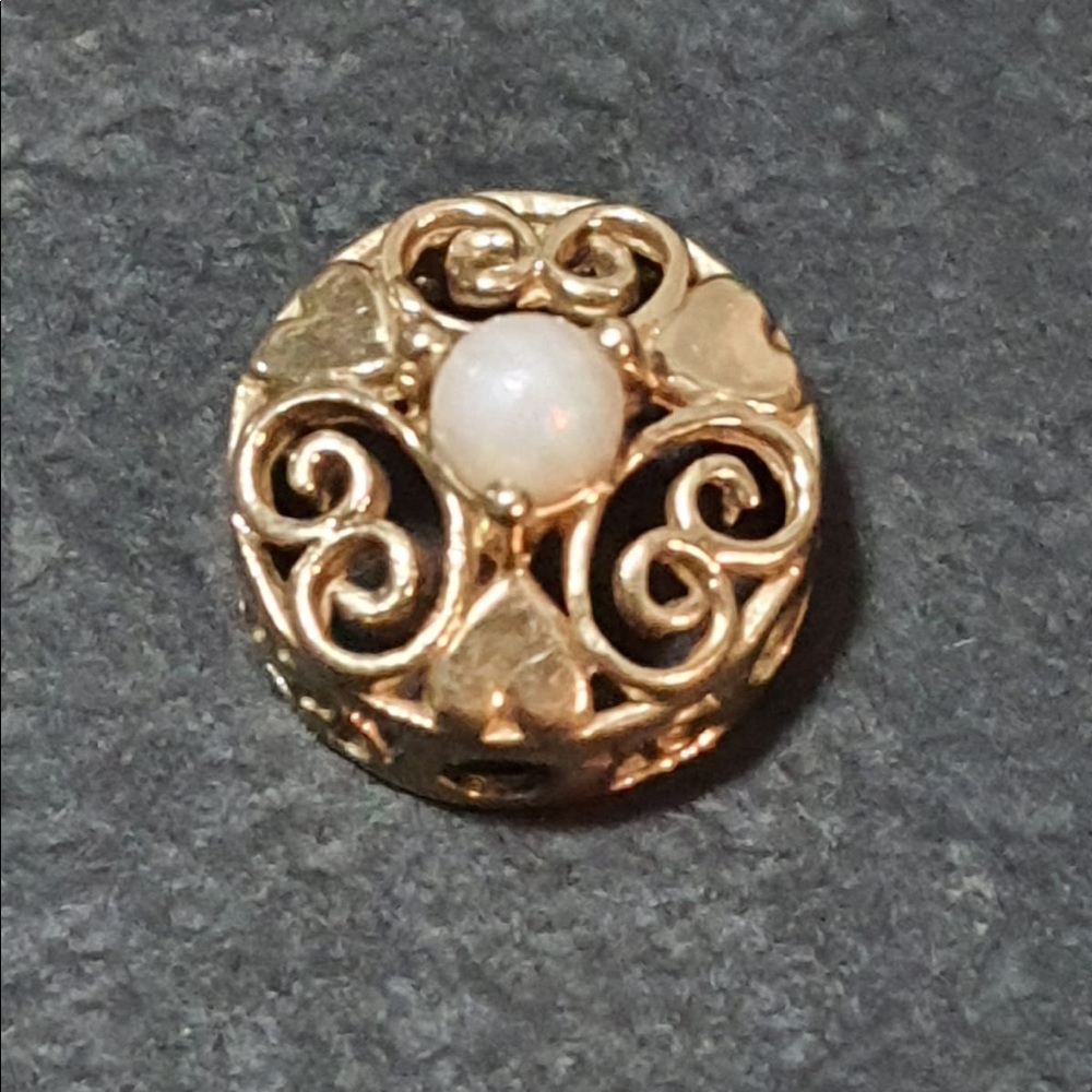 14k solid yellow gold OMG slide charm